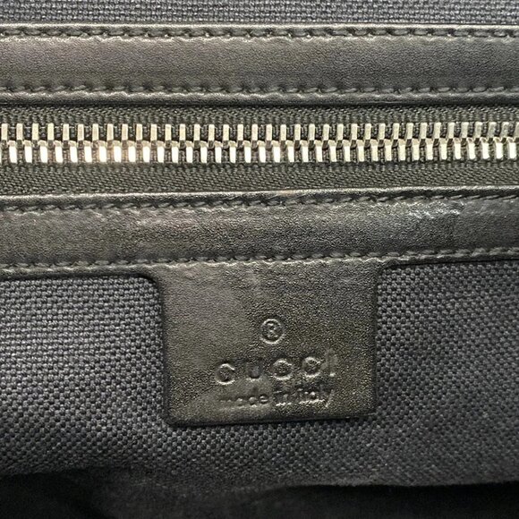 GUCCI GG Supreme Canvas Messenger Bag 474139 Black Dark Navy Red PVC - - Picture 8 of 15